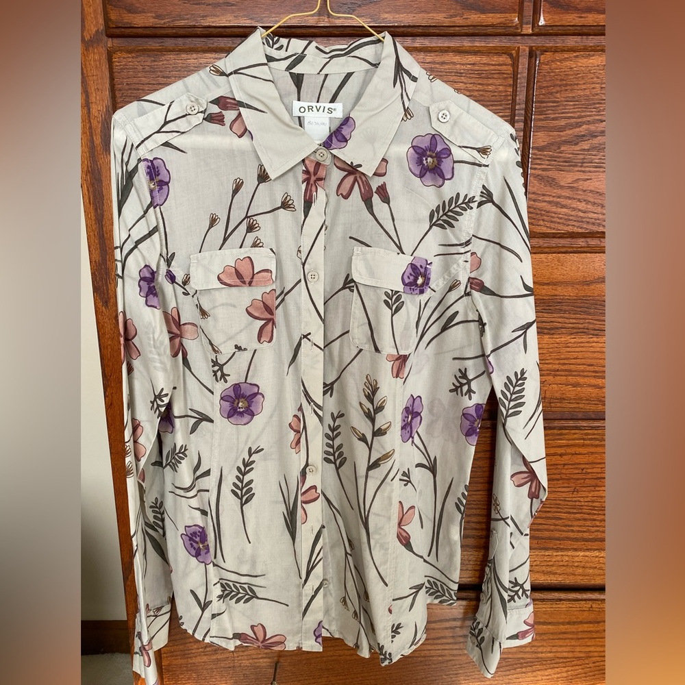 Orvis Floral Shirt Women’s Size S